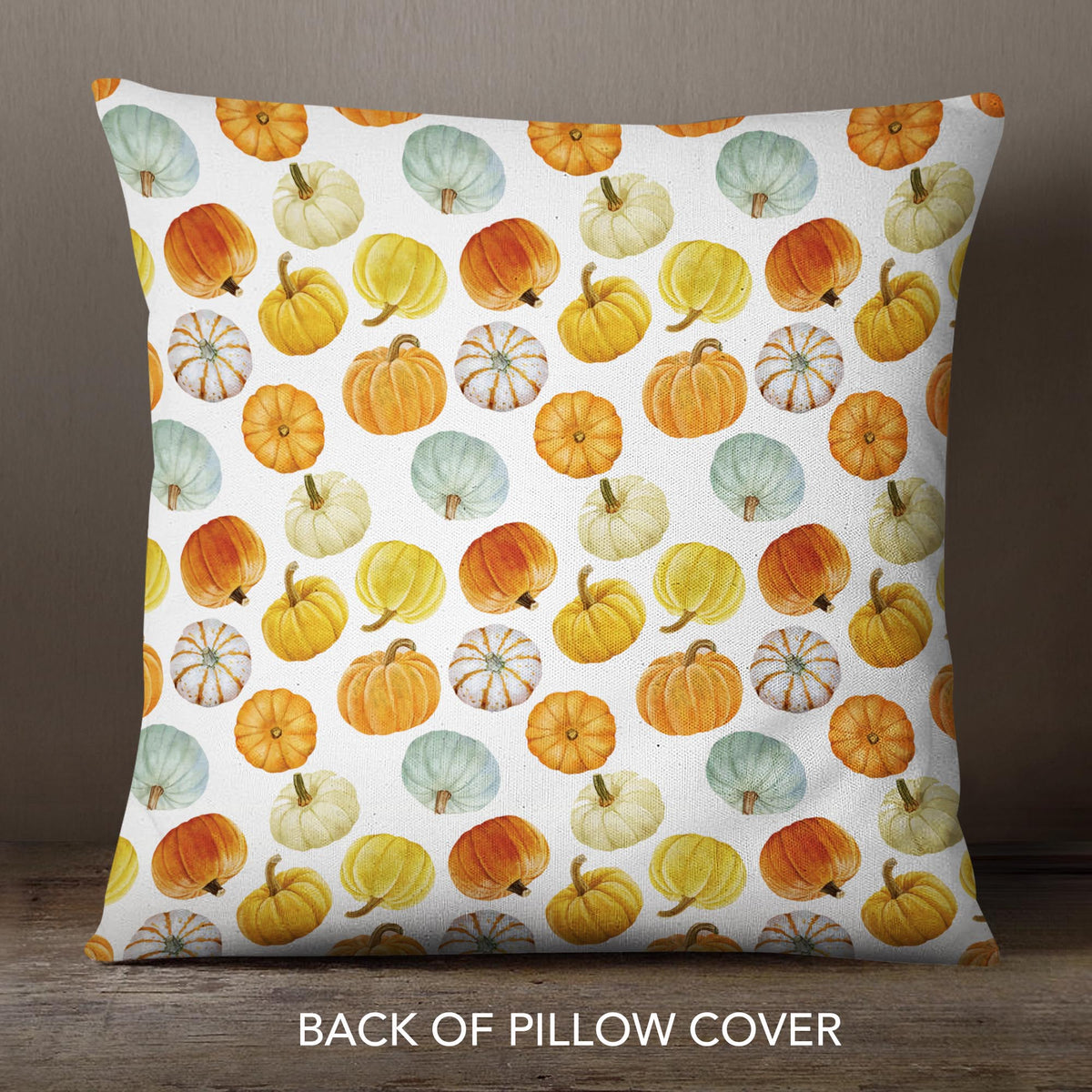 Gather Pumpkin Harvest Pillow Cover | Primitive Pumpkin Decor | Farmhouse Pillows | Country Decor | Fall Throw Pillows | Cute Throw Pillows