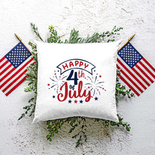 Load image into Gallery viewer, Happy 4th of July | 18x18 pillow cover
