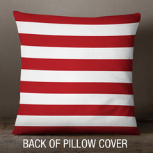 Load image into Gallery viewer, Red Stripes | 18x18 Pillow Cover
