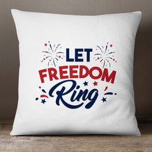 Load image into Gallery viewer, Let Freedom Ring | 18x18 pillow cover
