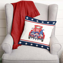 Load image into Gallery viewer, Patriotic Gnomes | 18x18 Pillow Cover
