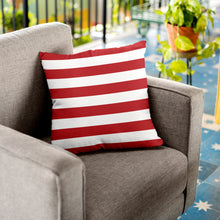 Load image into Gallery viewer, Red Stripes | 18x18 Pillow Cover
