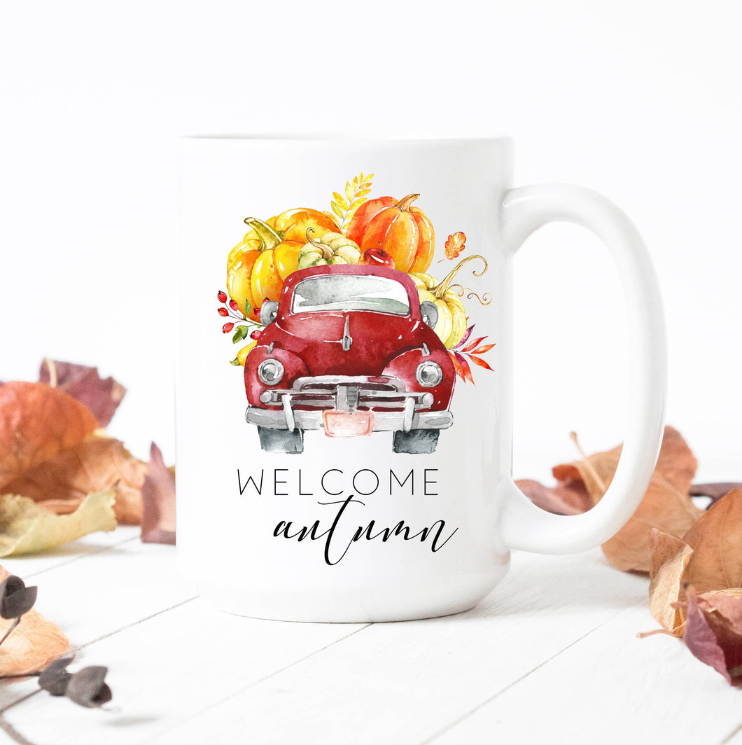 Welcome Autumn <br> 15oz Ceramic Mug