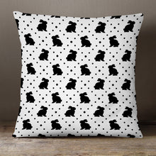 Load image into Gallery viewer, Black and White Bunny | 18x18 Pillow Cover
