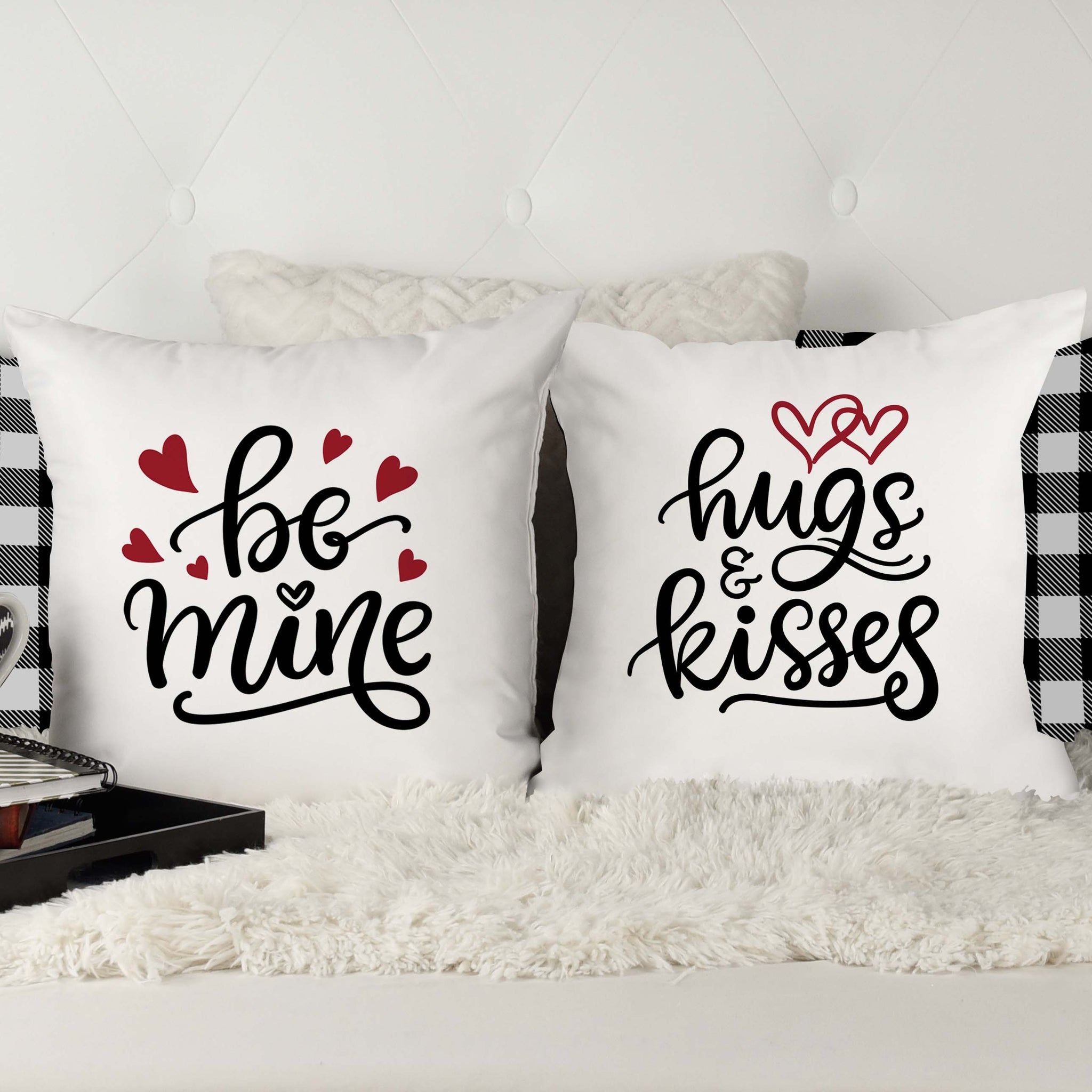 Hugs & Kisses  18x18 Pillow Cover – Lofty Living Shop