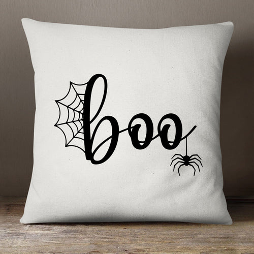 Halloween Pillow: White Spiderweb– Frankie Print Co