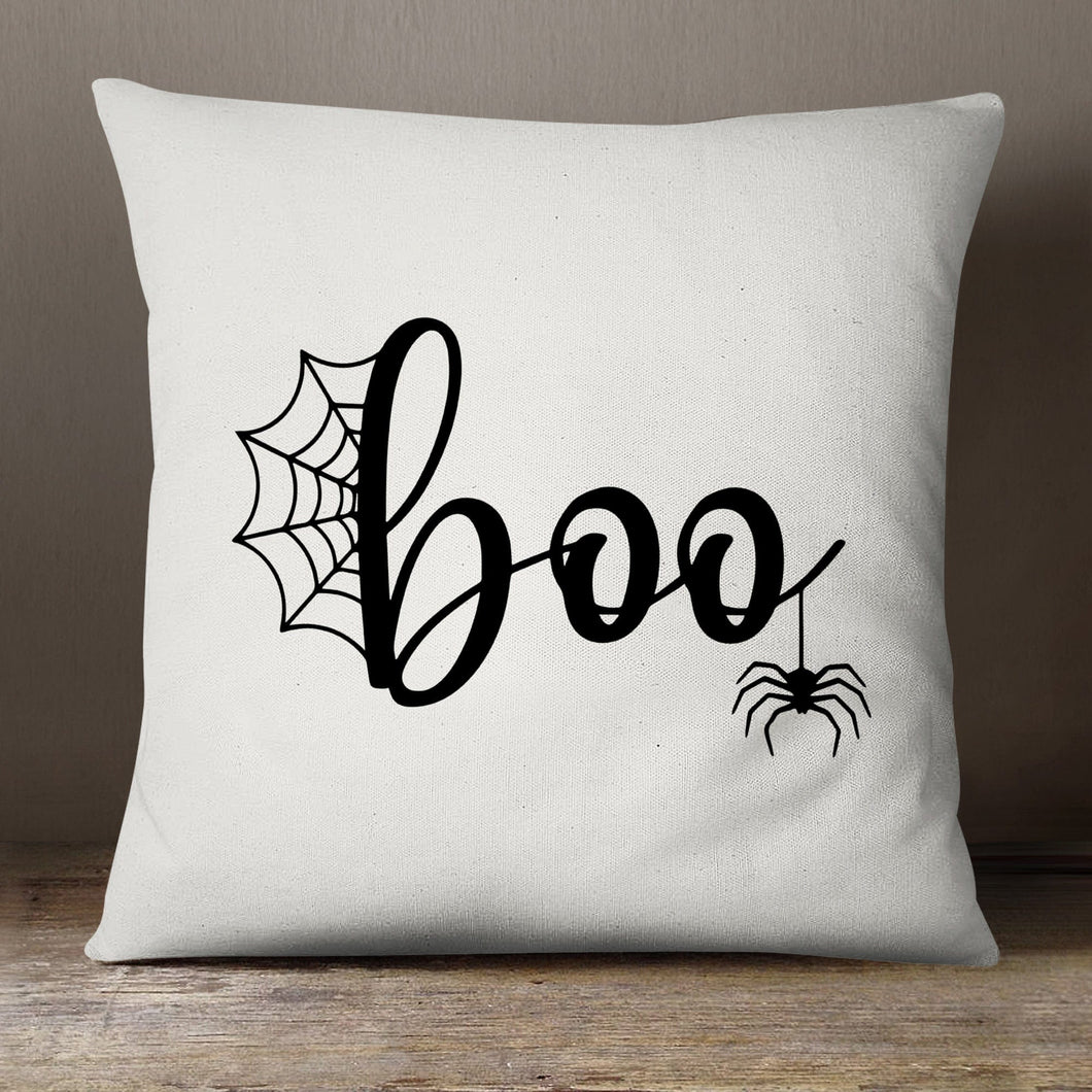 Boo Spider—18x18 Pillow Cover