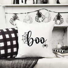 Load image into Gallery viewer, Boo Spider—18x18 Pillow Cover
