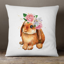 Load image into Gallery viewer, Brown Bunny | 18x18 Pillow Cover
