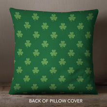 Load image into Gallery viewer, Green Clovers&lt;br&gt;18x18 Pillow Cover
