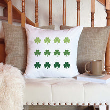 Load image into Gallery viewer, Green Clovers&lt;br&gt;18x18 Pillow Cover
