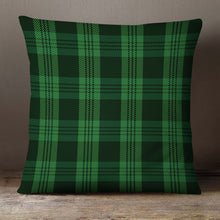 Load image into Gallery viewer, Green Plaid&lt;br&gt;18x18 Pillow Cover
