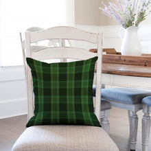 Load image into Gallery viewer, Green Plaid&lt;br&gt;18x18 Pillow Cover
