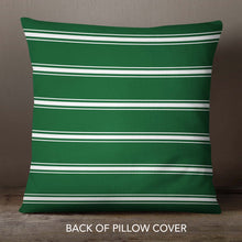 Load image into Gallery viewer, Green Stripes&lt;br&gt;18x18 Pillow Cover
