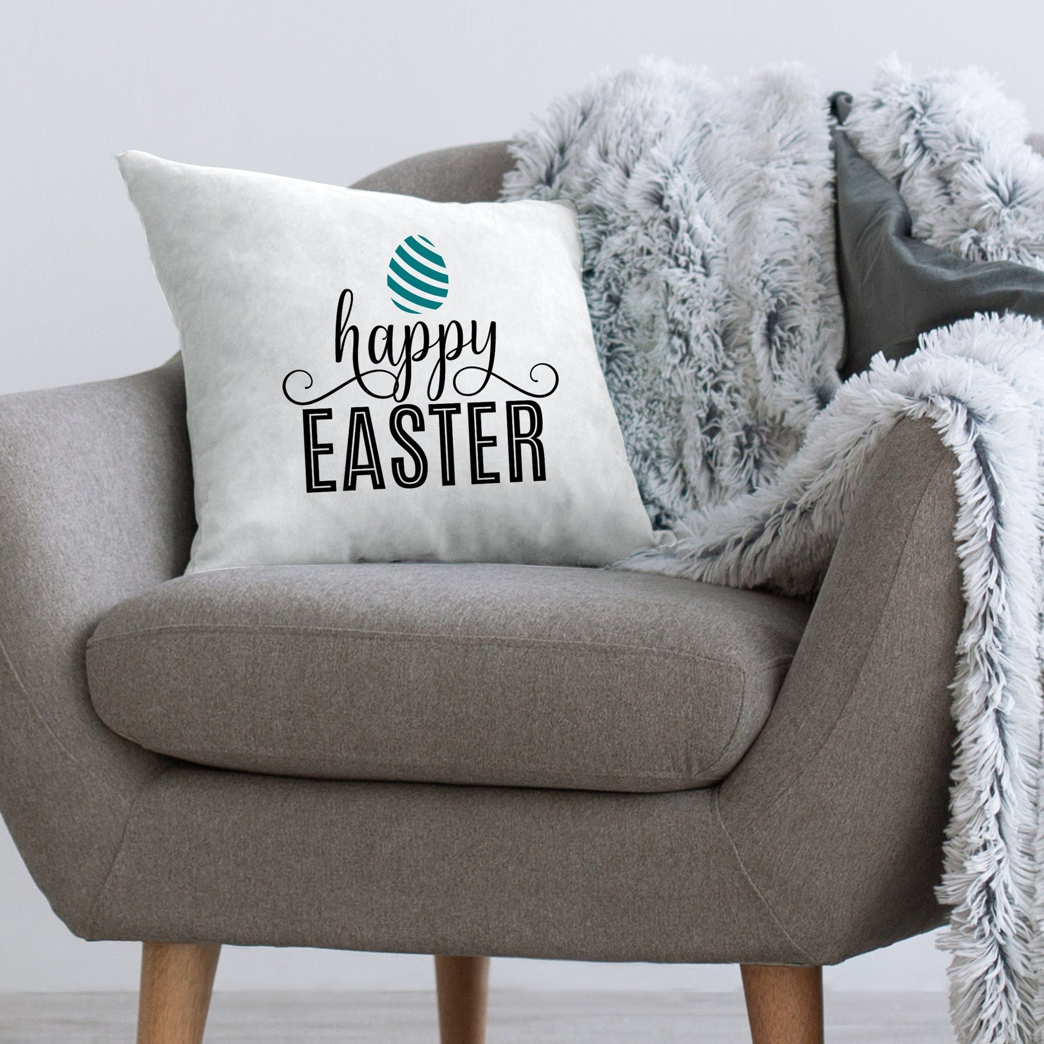 Happy Easter 18x18 Pillow Cover Lofty Living Shop