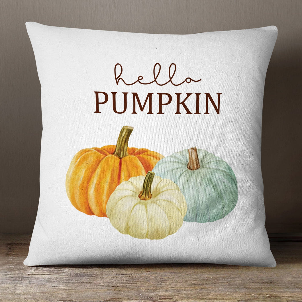 Hello Pumpkin—18x18 Pillow Cover