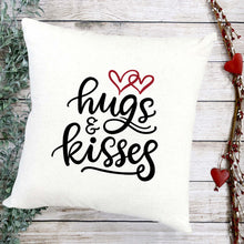 Load image into Gallery viewer, Hugs &amp; Kisses | 18x18 Pillow Cover
