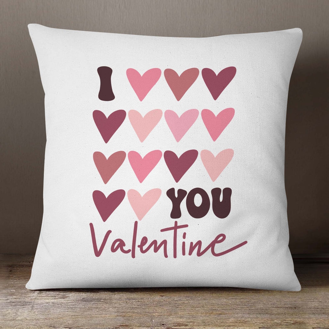 I Love You Valentine | 18x18 Pillow Cover