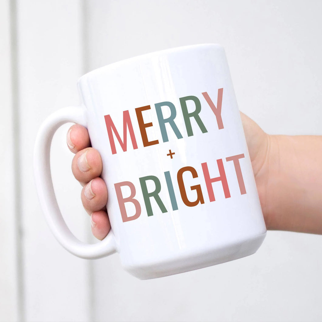 Merry and Bright <br> 15oz Ceramic Mug