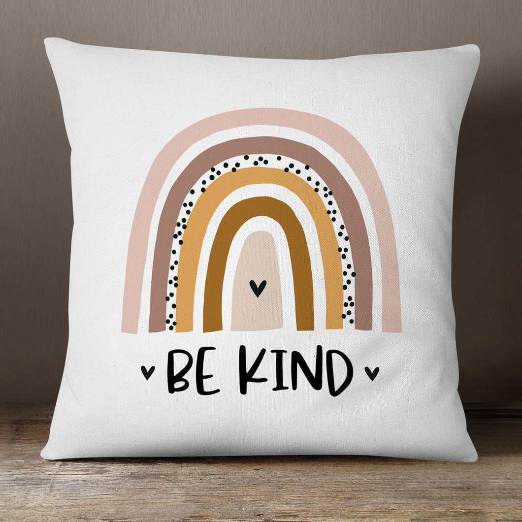 Be Kind Rainbow | 18x18 Pillow Cover