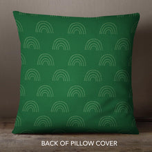 Load image into Gallery viewer, Green Rainbow&lt;br&gt;18x18 Pillow Cover
