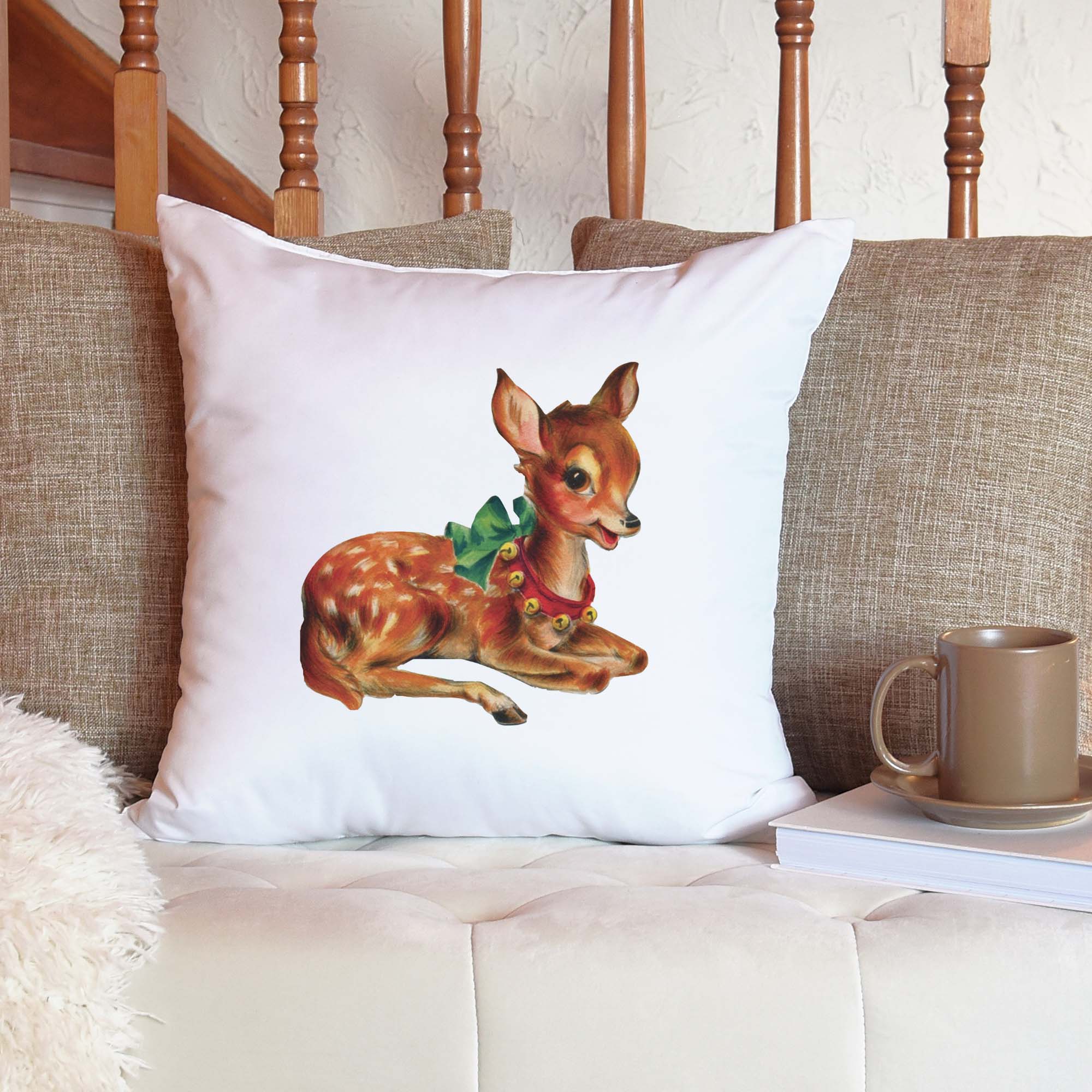 Reindeer 18x18 Pillow Cover – Lofty Living Shop