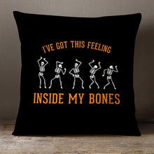 Load image into Gallery viewer, Dancing Skeletons—18x18 Pillow Cover
