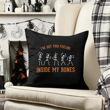 Load image into Gallery viewer, Dancing Skeletons—18x18 Pillow Cover
