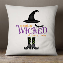 Load image into Gallery viewer, Something Wicked This Way Comes—18x18 Pillow Cover
