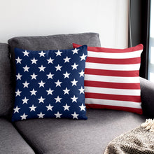 Load image into Gallery viewer, Red Stripes | 18x18 Pillow Cover
