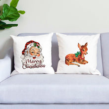 Load image into Gallery viewer, Reindeer &lt;br&gt;18x18 Pillow Cover
